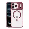 Joko Apple İphone 17 Pro Max Remim Lensli Magsafe Standlı Kapak - Bordo