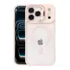 Joko Apple İphone 17 Pro Max Remim Lensli Magsafe Standlı Kapak - Pembe