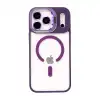 Joko Apple İphone 17 Pro Remim Lensli Magsafe Standlı Kapak - Derin Mor
