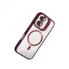 Joko Apple İphone 17 Remim Lensli Magsafe Standlı Kapak - Bordo