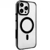 Joko İphone 15 Pro Gleam Pc Sert Magsafe Kılıf - Şeffaf-siyah
