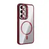 Joko Samsung Galaxy S24 Fe Remim Lensli Magsafe Standlı Kapak - Bordo