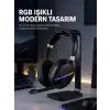 Kablosuz Bluetooth 5.0 Kulaklık RGB Işıklı Tasarım