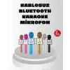 Kablosuz Bluetooth Karaoke Mikrofon  Yankı Efektli