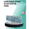 Kablosuz Klavye ve Mouse Seti – Sessiz Tuş, Retro Tasarım