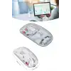 Kablosuz Mouse Fare Şarjlı Bluetooth Wireless Çift Modlu Sessiz