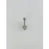 Kalp Detaylı Göbek Piercing