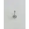 Kalp Detaylı Göbek Piercing