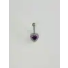 Kalp Detaylı Göbek Piercing