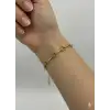 Kalp Tasarımlı Taşlı Cm Bileklik