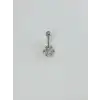 Kar Tanesi Detaylı Göbek Piercing