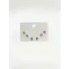 Kare Taş Altılı Küpe