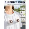 Katlanabilir Asılabilir Fan USB Şarjlı Hafif ve Sessiz Tasarım