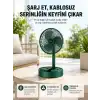 Katlanabilir Şarjlı Mini Fan 3 Kademeli Hız Ayarlı Taşınabilir