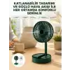 Katlanabilir Usb Şarjlı Masaüstü Soğutucu Mini Fan Telefon Tutucu