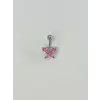Kelebek Detaylı Göbek Piercing