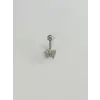 Kelebek Detaylı Göbek Piercing