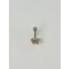 Kelebek Detaylı Göbek Piercing