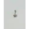 Kelebek Detaylı Göbek Piercing