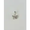Kelebek Detaylı Göbek Piercing