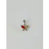 Kelebek Detaylı Göbek Piercing