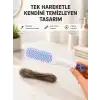 Kendi Kendini Temizleyen Saç Tarağı – Anti-Statik, Silikon Uçlu, ABS Malzeme, 22x4 cm