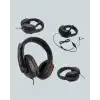 Kırmızı Gaming Headset Mikrofonlu Sağlam Kablolu Konforlu