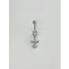 Koruyucu Melek Detaylı Göbek Piercing