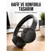 Kulak Üstü Kablosuz Bluetooth Kulaklık Gürültü Önleyici Uzun Şarj Süreli