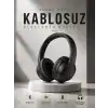 Kulak Üstü Kablosuz Bluetooth Kulaklık Yüksek Ses Kaliteli ANC Özelliği