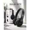 Kulak Üstü TF Kart ve AUX Destekli Ergonomik Bluetooth Kulaklık