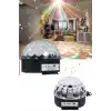 Küre Disko Topu Müzik Çalar Renkli Lazer Işıklı Bluetooth Disko Parti Işığı Kumandalı