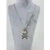 Kuru Kafa Figürü Çelik Erkek Kolye