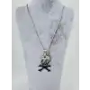 Kuru Kafa Figürü Çelik Erkek Kolye