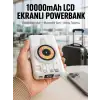 LCD Göstergeli Manyetik Powerbank Type C USB Girişli Yeni Nesil