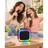 LED Işıklı Bluetooth Karaoke Hoparlör Seti