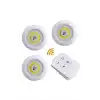 Led Lamba 3lü Uzaktan Kumandalı Yapışkanlı
