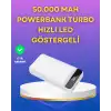 Lightning ve Type-C Girişli 50000mAh Powerbank