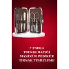 Manikür Pedikür Seti 7 Parça Tırnak Makası Kaş Makası Cımbız Çantalı