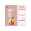 Mini Taşınabilir Mikser 350 Ml Smoothie Makinesi Meyve Sıkacağı Şarj Edilebilir Blender Pembe