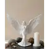 Minimalist Melek İnsan Figürlü 3D Heykel Dekoratif Biblo Ev Dekoru