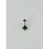 Mistik Topaz Taşlı Göbek Piercing