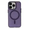 Newface Apple İphone 14 Pro Kılıf Lodos Magneticsafe Mat Kapak - Mor