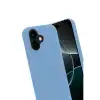 Newface Apple İphone 17 Nano İçi Kadife Silikon - Mavi