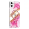Onegif Apple İphone 11 Lotus Simli Magsafe Kapak - Pembe