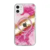 Onegif Apple İphone 11 Lotus Simli Magsafe Kapak - Pembe