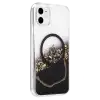 Onegif Apple İphone 11 Lotus Simli Magsafe Kapak - Siyah