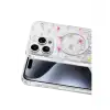 Onegif Apple İphone 14 Pro Max Misk Simli Magsafe Kapak - Desen 4