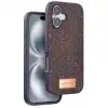 Onegif Apple İphone 16 Bright Simli Kapak - Derin Mor