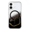 Onegif Apple İphone 16 Lotus Simli Magsafe Kapak - Siyah